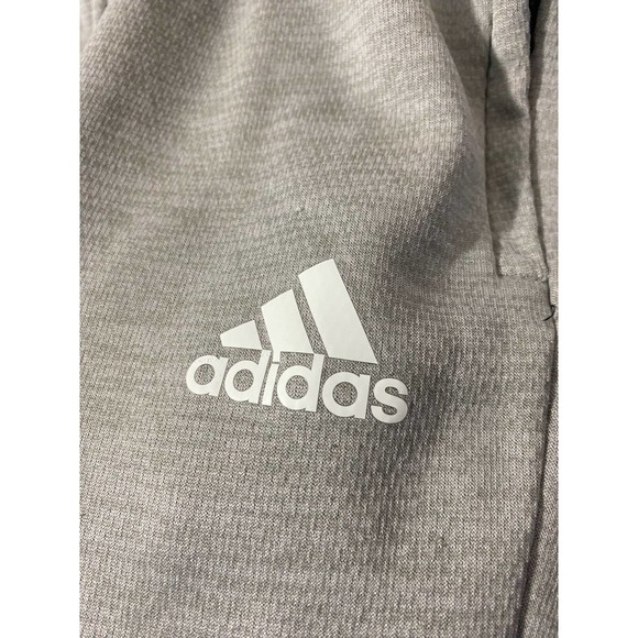 Adidas Mens Jogger Pants 2XL Gray Pockets -No Drawstring- Logo - Picture 6 of 12